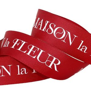 Tailles personnalisées marque blanc Logo mélange 196 couleurs ruban imprimé ruban satin gros-grain pour cadeau <span class=keywords><strong>fleur</strong></span> boîte emballage - Product Image 2