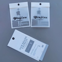 Étiquettes suspendues personnalisées en papier résistant à la déchirure, en plastique semi-transparent, pour vêtements, costumes, valises, sacs, perruques