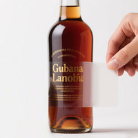Emballage de bouteille étanche personnalisé eau alimentaire étiquette transparente impression de boisson autocollants d'étiquette de pot transparent en PET