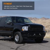 Ensemble de feux antibrouillard pour Ford F250 F350 F450 F550 Super Duty Excursion 1999-2004 |   Lampes de pare-chocs avant avec ampoules H10 12V 42W