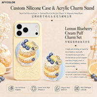 Support de téléphone portable magnétique en résine acrylique personnalisé style Ins, pliable, portable, pour bureau, utilisable comme support de selfie