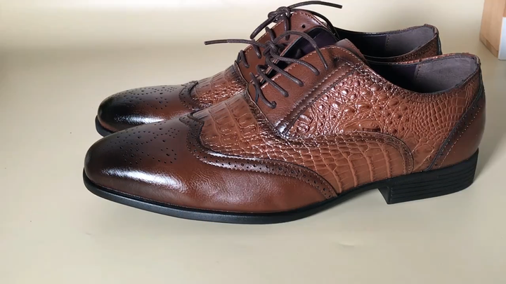 olive brown dress Dress Shoe Cap Toe Oxford Brown Antique Leather D (Medium) / 15 main image 0