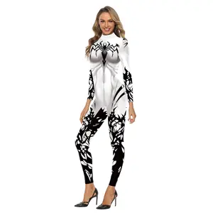 Hot New Design Halloween Party Cosplay TV Movie Costume Spider-Man Long-sleeve Sexy Bodysuit For Women