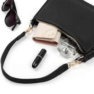 Pour Amazon Best-seller Hot Polyester Ling PU Designer Vente en gros Sacs à main en cuir Coréen Hobo Sac à bandoulière - Product Image 5