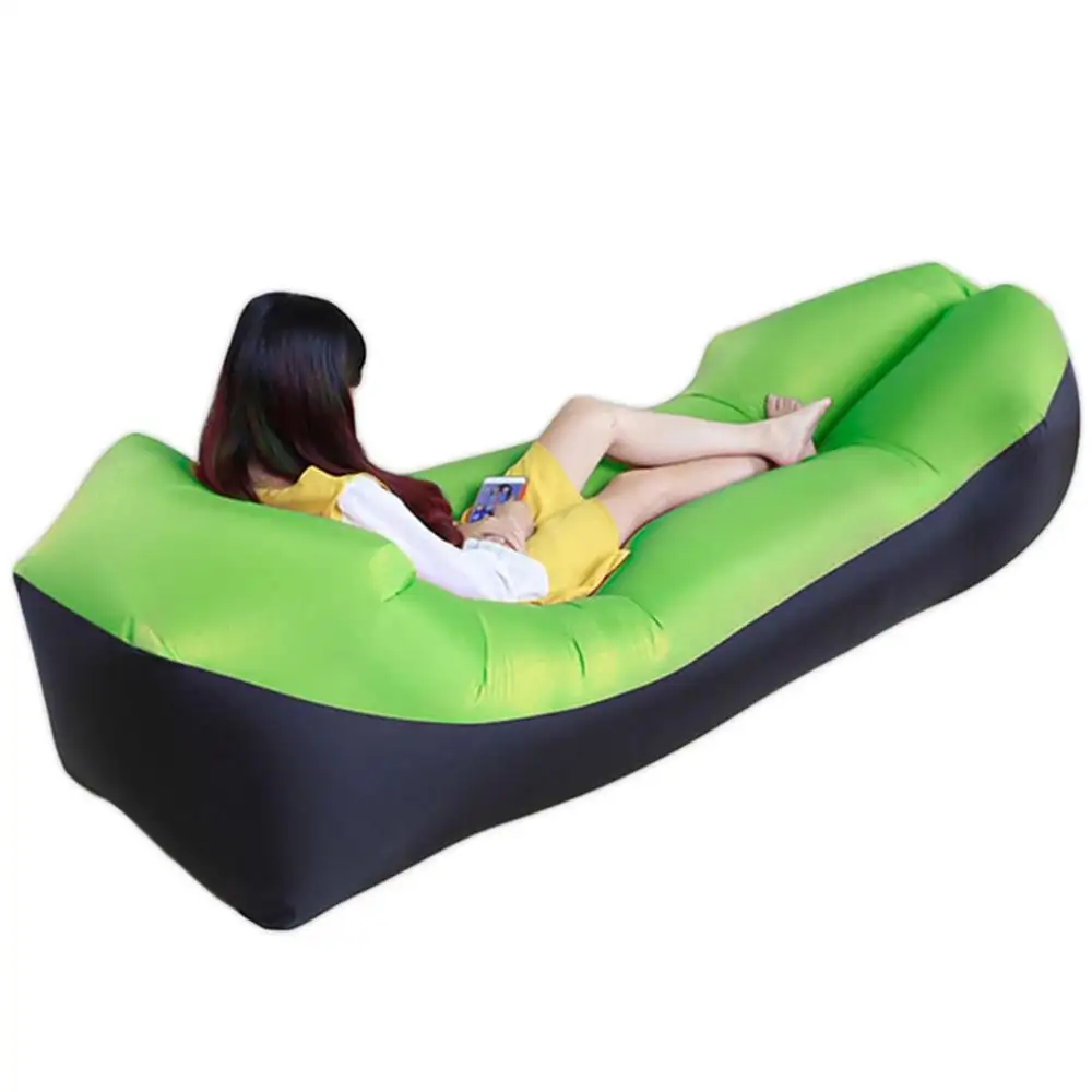 Надувной лежак портативный водонепроницаемый спальный воздушный диван ленивый мешок с подушкой