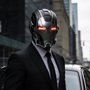 Máscara LED Inteligente con Diseño de Personaje, Iluminación Roja y Dorada, Molde Privado Hecho en China, para Disfraces de Cosplay y Fiestas - Product Image 3
