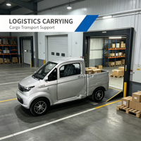 Camionnette électrique mini entièrement fermée homologuée CEE européenne, véhicule utilitaire électrique à énergie nouvelle pour la livraison et la manutention de marchandises