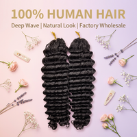 Miracle Knots Cabello Humano Virgen para Crochet, Cabello a Granel de 12-30 Pulgadas, Trenzas de Crochet Pre-enlazadas, Textura Natural, Venta al por Mayor de Fábrica OEM