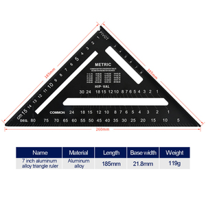 Règle de <span class=keywords><strong>Triangle</strong></span> Architectural à 3 faces de 6 pouces, 12 pouces, en aluminium, règle de <span class=keywords><strong>Triangle</strong></span> à échelle métrique - Product Image 5