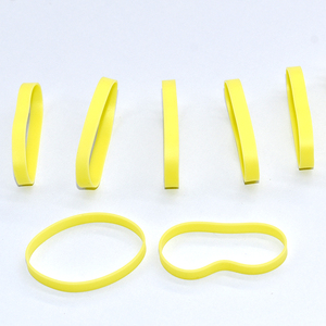 Élastique jaune <span class=keywords><strong>transparent</strong></span> élastique personnalisé bandes de <span class=keywords><strong>silicone</strong></span> pur pour l'argent bureau école maison - Product Image 2