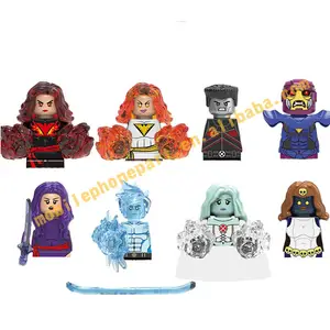 Super Heros Dark Phoenix Colossus Sentinel Psylocke Ice White Queen Mystique Mini Bricks Figures Building Blocks Toys X0277