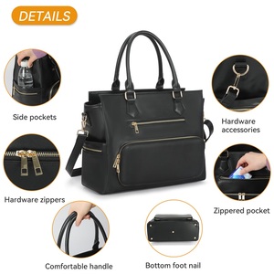 Bolso de Mano de Cuero PU Premium para Mujer, Bolso Térmico Impermeable para Lonchera - Product Image 3