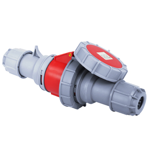 Prise industrielle étanche IP67, 2x5x32a, 3 phases à 5 pôles, câble d'aviation ignifuge, 3P + N + E 400V - Product Image 3