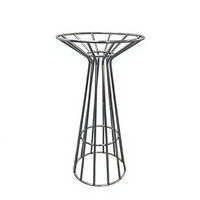 Ventes d'usine de tables de bar en acier inoxydable avec base, pour événements de mariage, banquets, tavernes, toits en verre