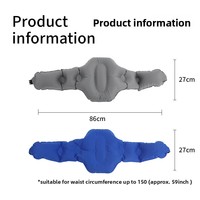 Coussin lombaire gonflable en TPU composite pour avion, oreiller de voyage portable pour longues périodes assises, gonflage rapide par pression