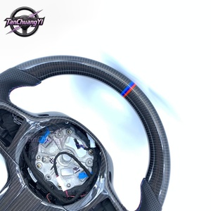 Volant en fibre de carbone véritable personnalisé avec chauffage, <span class=keywords><strong>prix</strong></span> net pour <span class=keywords><strong>BMW</strong></span> G30 G87 G80 G82 G81 F90 G06 G05 G20 G22 Série 3 - Product Image 3