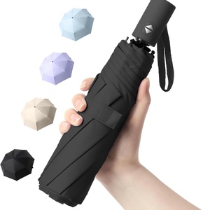 Auto Open Close High Quality Portable Travel Compact 3-Folding Windproof Glass Fiber Ribs All-Season UV Protected Umbrella - Product Image 1