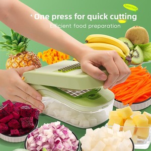 Nuovo Tritatutto Manuale 2026, Affettatrice Multifunzione, Mini Utensile da Cucina per Tagliare Frutta, Cipolle, Verdure, Aglio, <span class=keywords><strong>Limone</strong></span> - Product Image 2