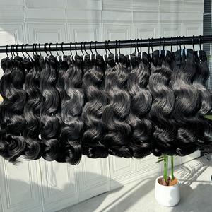 Raw Human Hair <b>Body</b> <b>Wave</b> Bundles Soft Smooth Texture Natural Color Full Density Wholesale Supply - Product Image 1