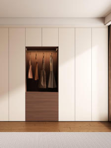 <strong>Rustic</strong> Farmhouse <strong>Wardrobe</strong> with Reclaimed Wood for Living Room &amp; Multi-functional Design - Product Image 3