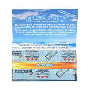 Elements Single Wide Rice Thin Cigarette <b>Rolling</b> Papers, Sugar Gum, 100 Count (Pack of 25)smoking accessories vapes smoke - Product Image 5