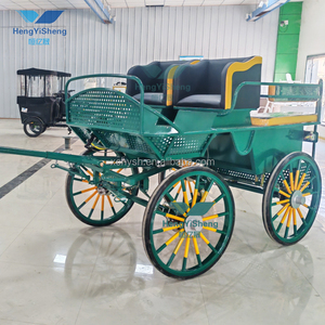 Carro de caballos de maratón de alta calidad, cochecito de caballo verde oscuro de cuatro ruedas/carro de caballos pony - Product Image 2
