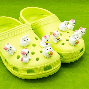 Nouveauté <span class=keywords><strong>Jeux</strong></span> d'enfants mignons PVC dessin animé luxe Panda porte-chaussures animaux de zoo concepteur personnalisé animaux de la ferme breloques de lacet de chaussures - Product Image 2