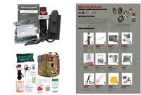 Torniquete de Emergencia con Bolsa Molle y Tijeras para Trauma, Kit de Control de Hemorragias, Supervivencia al Aire Libre, EMS