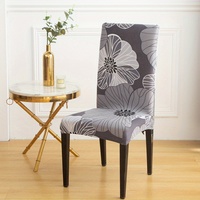 Housse de chaise de salle à manger Kongyu Home Textiles en Spandex extensible, motif écossais Lapin de Pâques, ajustement universel élastique, vente en gros