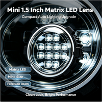 Lentille de projecteur Bi-LED 3 pouces 60W haute puissance pour phare de voiture, anti-éblouissement, faisceau uniforme pour mise à niveau H4 H7 9005