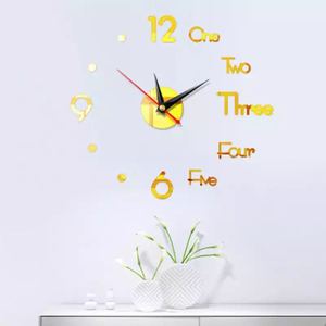 Pegatina de pared reloj 3D sin marco grande DIY pared acrílico Reloj de pared decoración diseño moderno hogar decorativo - Product Image 6