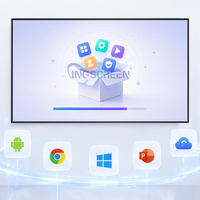 Écran LCD INGSCREEN 4K avec panneau de qualité A, haute luminosité, 2000 nits, durabilité de qualité industrielle, affiche numérique pour salle d'exposition