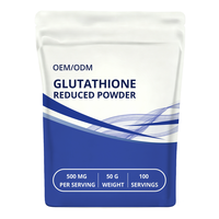 Produits de beauté véganes sans gluten, 500 mg de poudre réduite OEM avancée, traitement anti-rides, étiquette claire, approuvé HACCP
