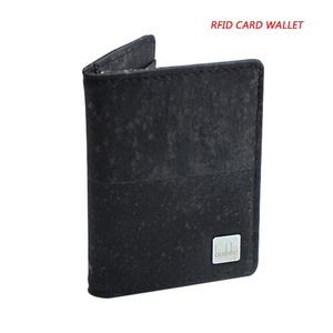 Boshiho Customized Logo Vegan Cork Card Holder Eco Friendly <b>Wallet</b> <b>RFID</b> <b>Blocking</b> Slim Card Holder for Women - Product Image 3