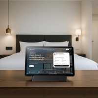 Tablette de service en chambre d'hôtel 11 pouces, écran tactile 1920*1200, PoE RJ45 RS485, tablette Android avec station de charge, tablette pour l'hôtellerie