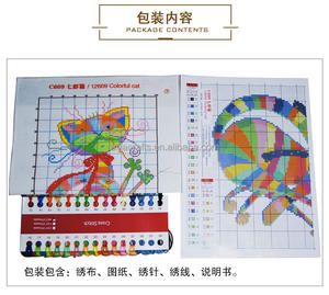 Kits de Ponto Cruz DIY com Padrão Pré-Impresso para Decoração de Casa, Tecido 14CT para Artesanato de Bordado - Product Image 6