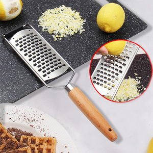 Râpe à main en acier inoxydable pour cuisine, pour fromage, citron, agrumes, gingembre, ail, chocolat, compatible lave-vaisselle - Product Image 2