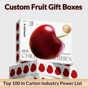 Custom Fruit <b>Gift</b> <b>Boxes</b> Colorful Airplane Corrugated & <b>White</b> Cardboard Packaging for Cherries & New Year <b>Gifts</b> Small Batch - Product Image 5