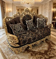 Canapé King Size de Luxe, Design Baroque, Meubles de Style Antique Royal Classique, Ensembles de Canapés pour Salon
