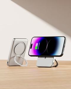 <b>Magnetic</b> Wireless Power Bank 10000mAh Portable Charger USB-C Battery Pack with Phone Holder LED Display - Product Image 4