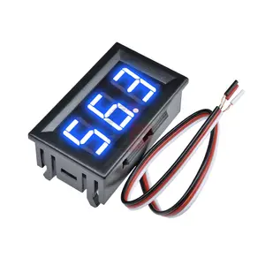 0.56 Inch LED DC Digital Voltmeter Voltage Meter 3 Bit 3 Wire DC 4.5V-28V Motorcycle Car Volt Battery Capacity Tester 5V 12V 24V