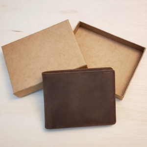 Custom Waterproof Engraved <b>Wallet</b> <b>RFID</b> <b>Blocking</b> Minimalist Bifold Full Grain Genuine Leather Mens <b>Wallet</b> - Product Image 4