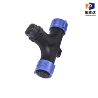 Système de câblage industriel étanche IP68 avec connecteur de type T pour éclairage LED, tension nominale 300V, fabricant OEM ODM
