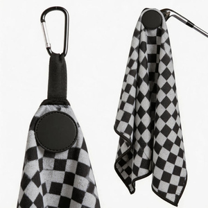 Small MOQ Custom Printed Logo High Quality <strong>Golf</strong> <strong>Towels</strong> Microfiber Waffle <strong>Golf</strong> <strong>Towel</strong> - Product Image 1