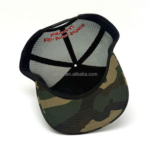 <span class=keywords><strong>Casquette</strong></span> Trucker Richardson 112 en Maille Camouflage Woodland avec Broderie 3D Personnalisée Cochon Rouge Dessin Animé, Réglable, pour Extérieur, Type Snapback - Product Image 3