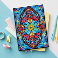 Vente en gros de fleurs design bricolage diamant peinture A5 cahier pour enfants et adultes cadeaux drôles et sympas