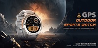 Meilleures ventes 2024 Montre connectée GPS 5ATM IP69K Étanche à la natation et à la plongée Montre connectée AMOLED Montre de sport aquatique