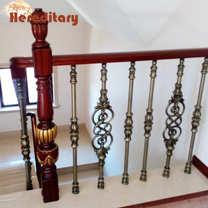 Modernes Innen-Aluminium-Geländersystem für Treppen mit Schmiedeeisen-Balustrade-Design - Product Image 1