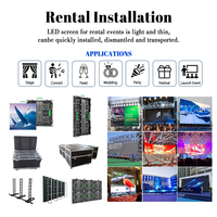 Écran LED d'intérieur de haute qualité 500*500mm 500*1000mm, écran LED pour église, mur vidéo LED pour événements, location d'écran LED