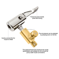Collier de serrage pour valve de pneu de voiture, connecteur de pompe à air portable pour tuyau de compresseur, adaptateur de réparation de valve, clip